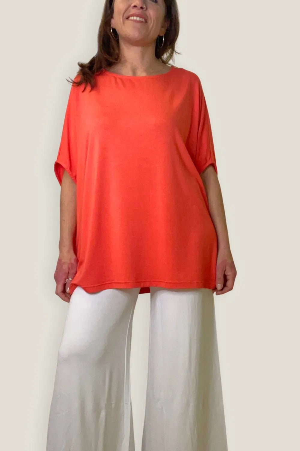Non sei mai stata così comoda: la nostra Blusa in Viscosa Bamboo - Sorbet Red