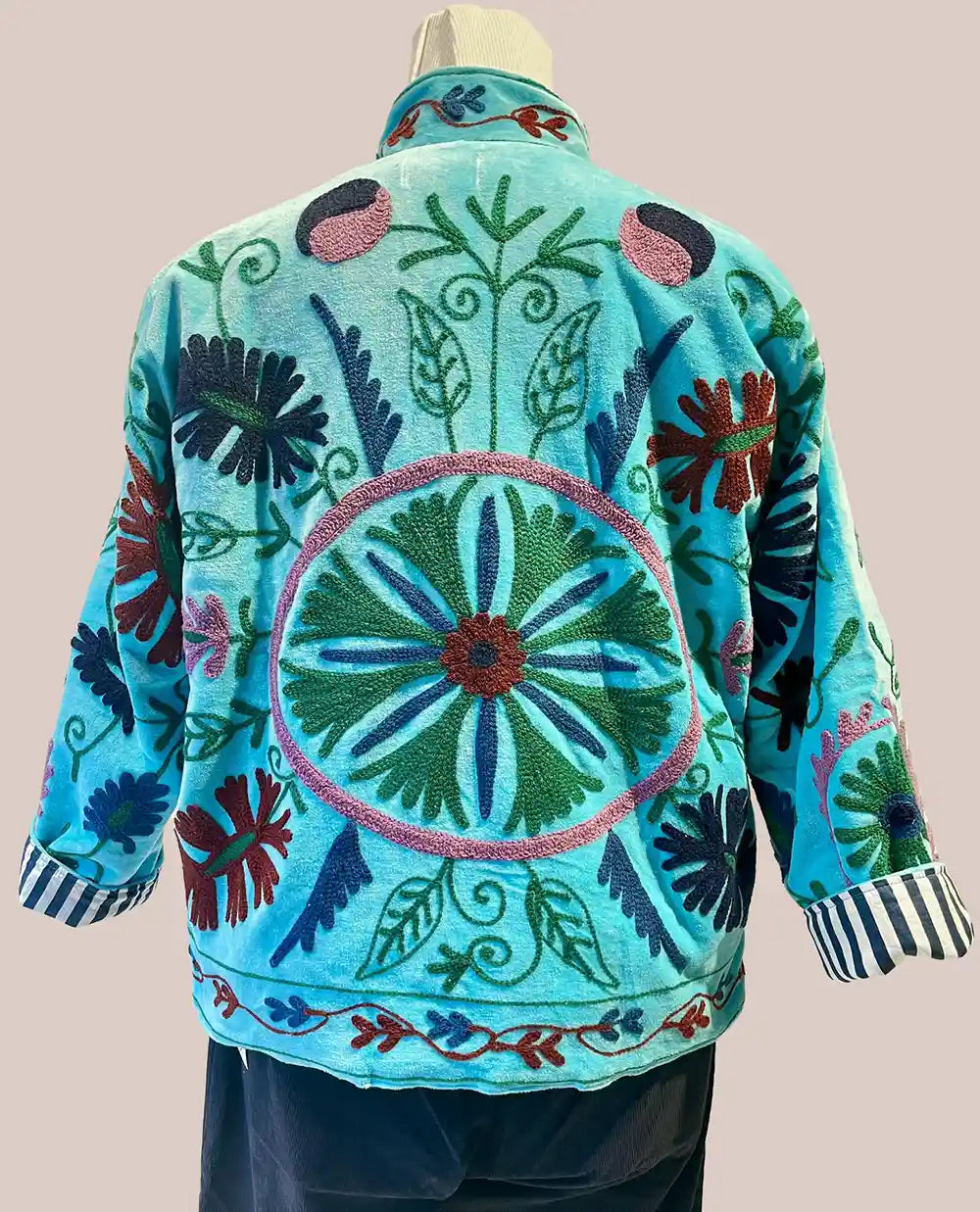 Giacca Donna corta in stile Suzani