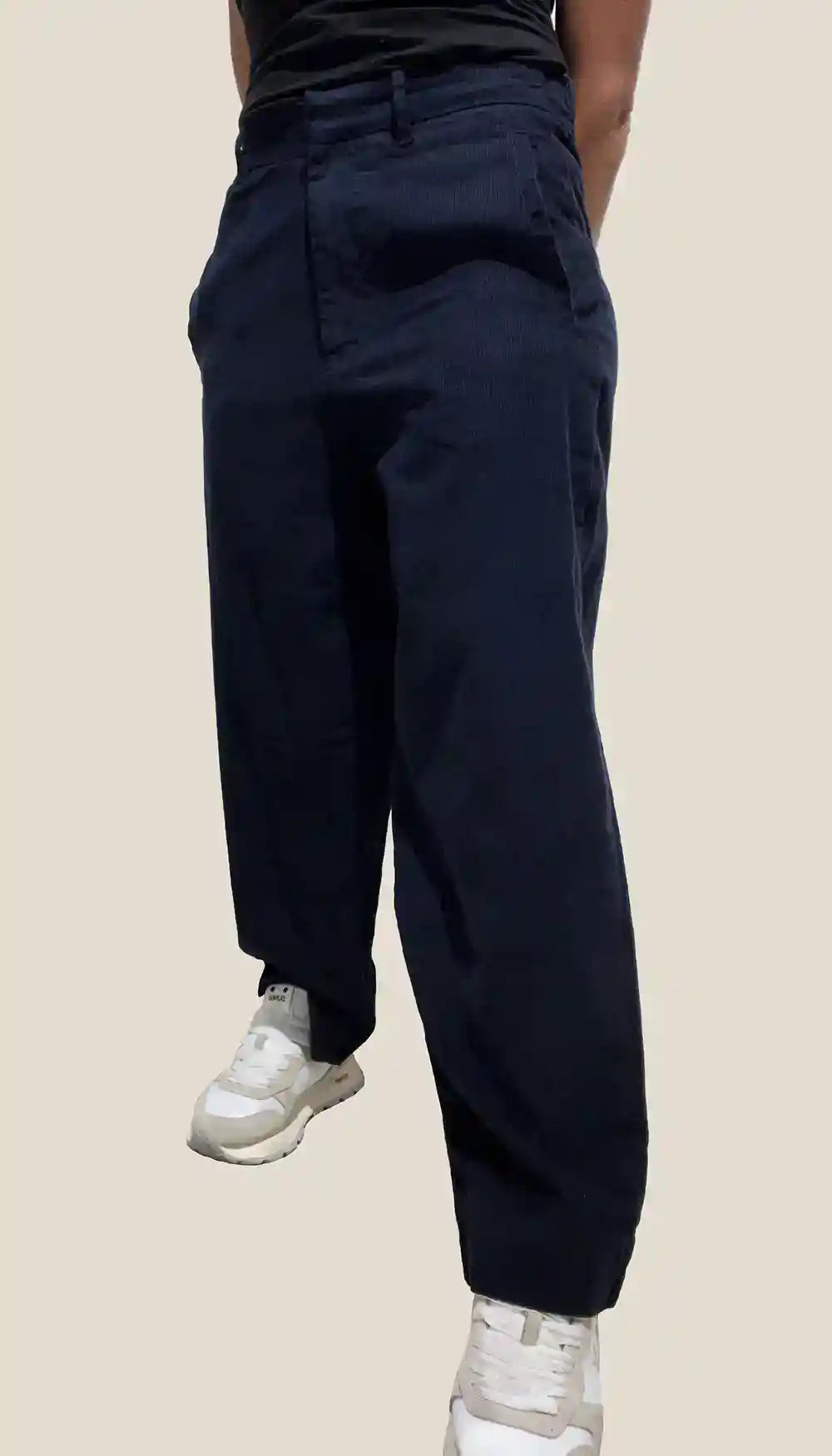 Pantalone donna in Velluto Blu scuro