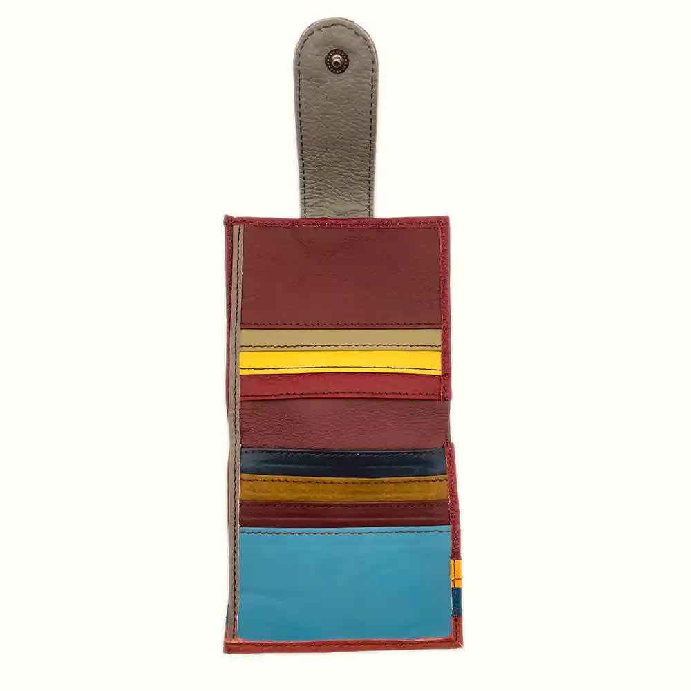 Portafoglio piccolo in pelle riciclata