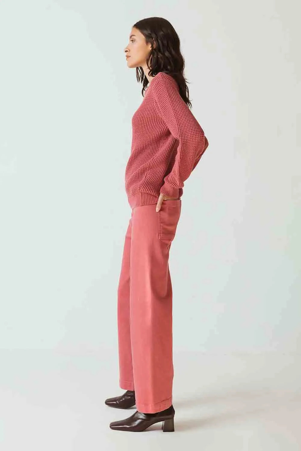 SKFK Maglia Donna in Cotone biologico | Rosa