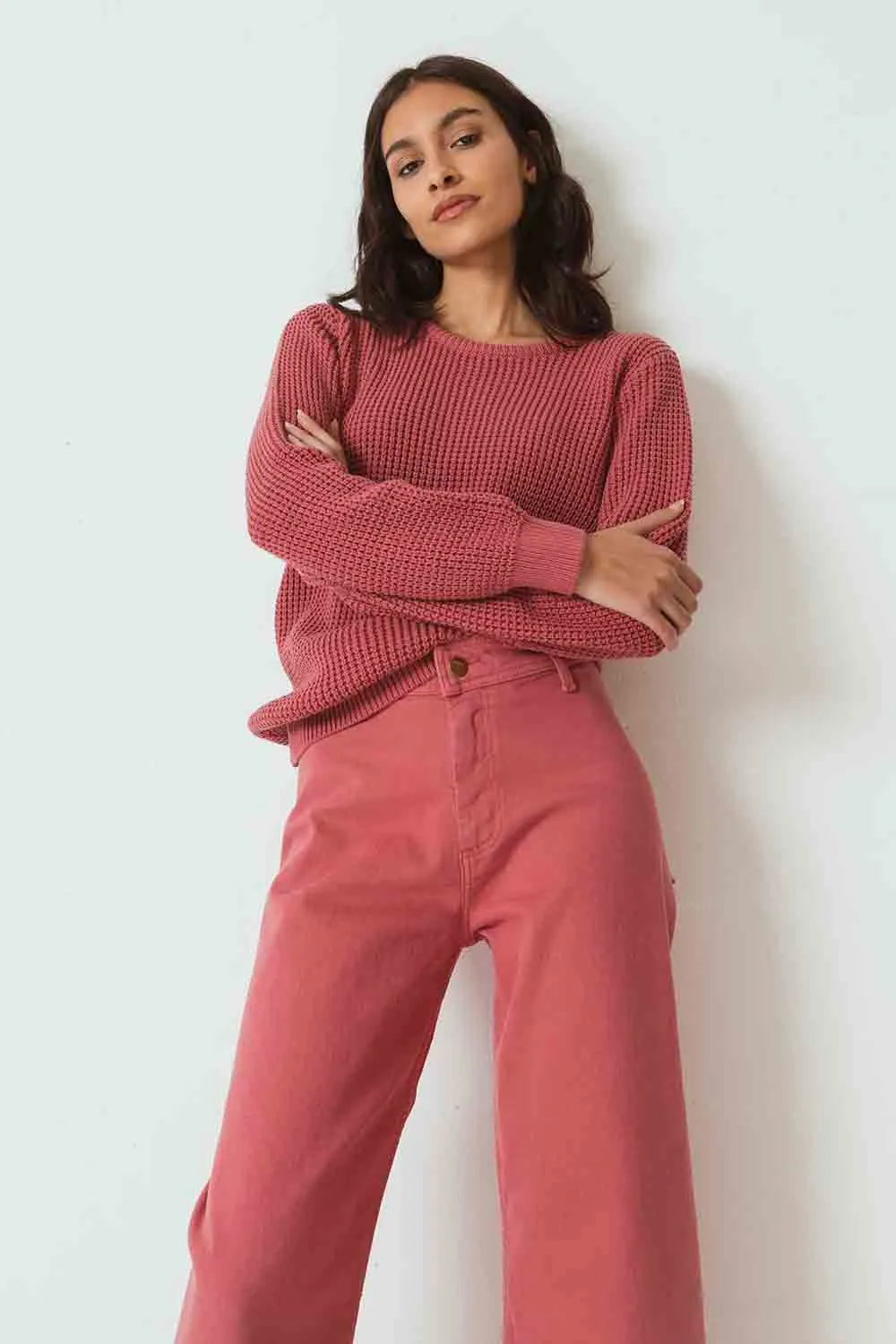 SKFK Maglia Donna in Cotone biologico | Rosa