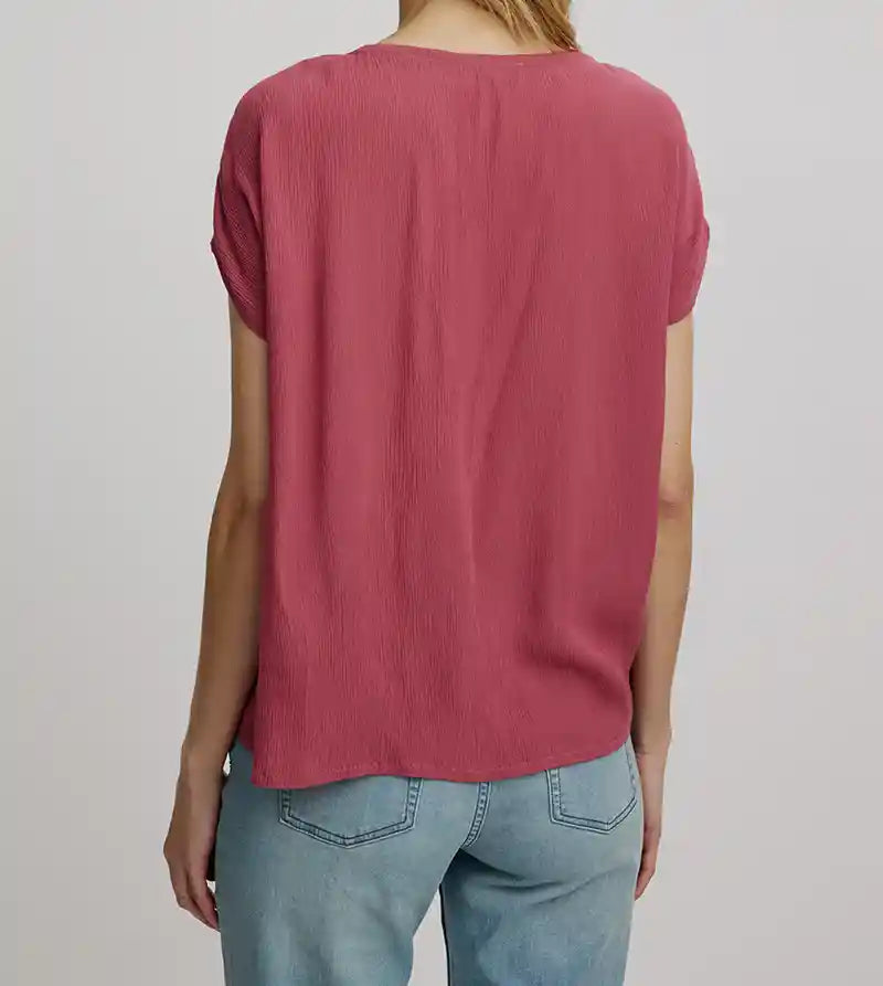 top Donna in Ecovero rosa