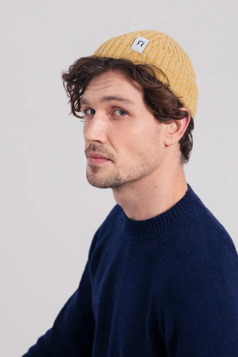 Cappello in Cashmere Rigenerato | Giallo Uomo