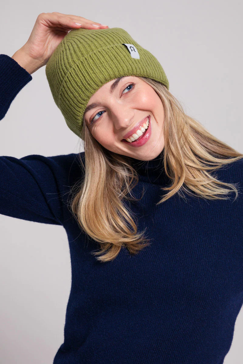 Cappello in Cashmere Rigenerato | Verde Donna
