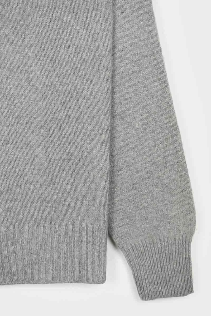 Maglia Donna Cachemire Rigenerato Collo alto | Grigio