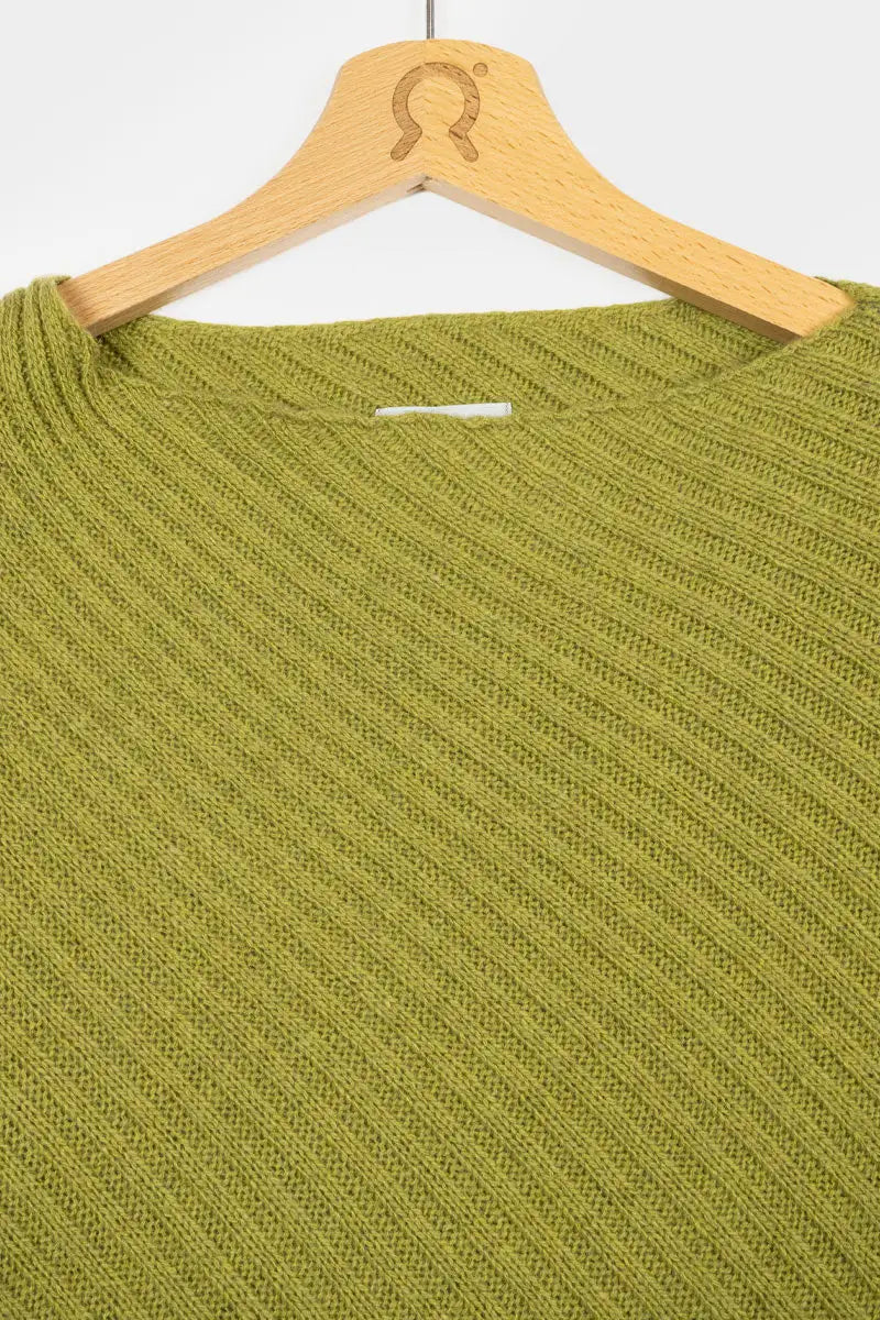 Poncho Donna Cashmere Rigenerato | Verde