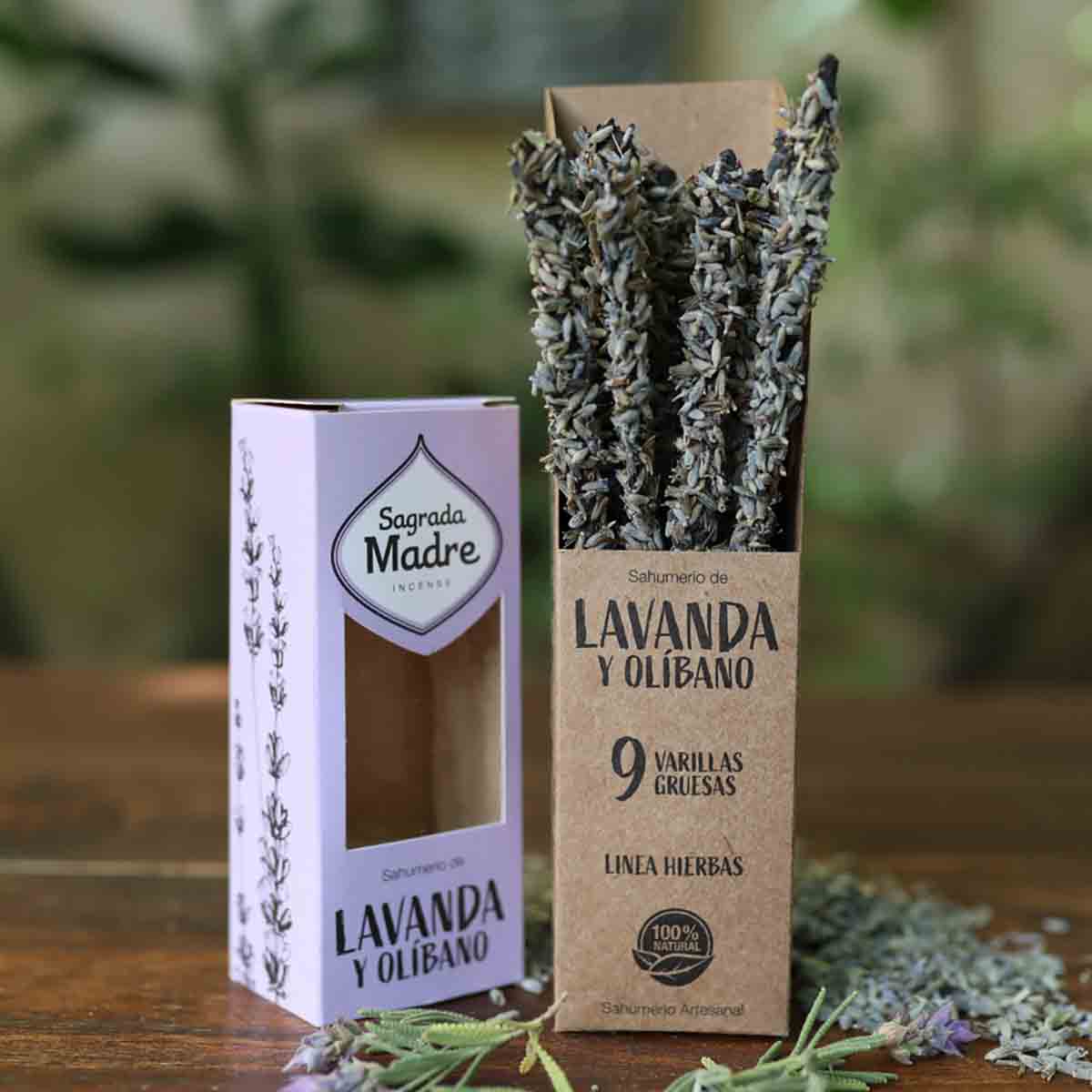 Incenso Naturale Botanico Lavanda e Olibano Sagrada Madre