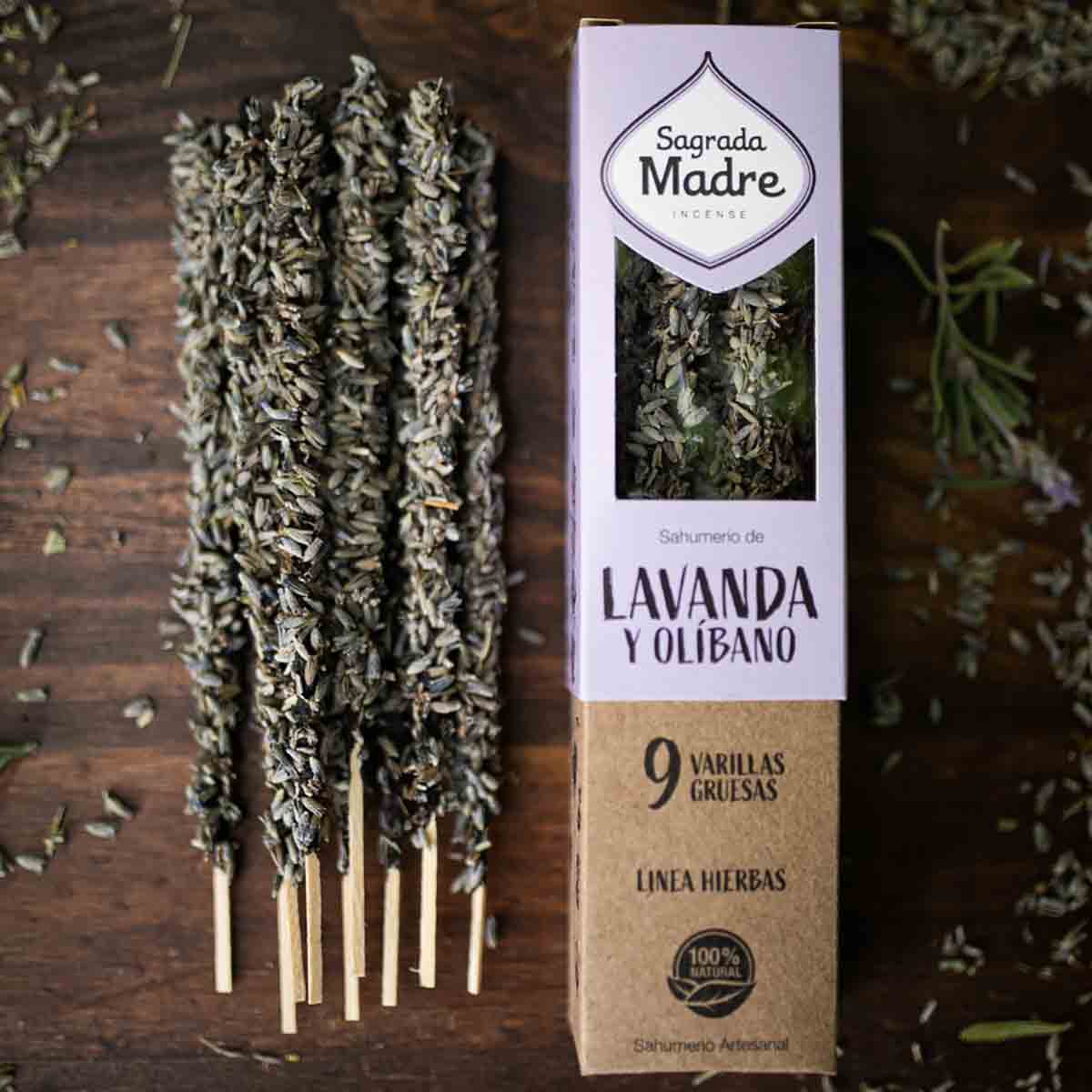 Incenso Naturale Botanico Lavanda e Olibano Sagrada Madre