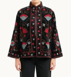 Giacca Suzani in velluto ricamato