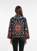 Giacca Suzani in Velluto Blu