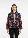 Giacche suzani in velluto ricamato, pezzo unico donna