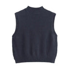 Gilet Donna in Cotone Biologico GOTS – Blu Notte