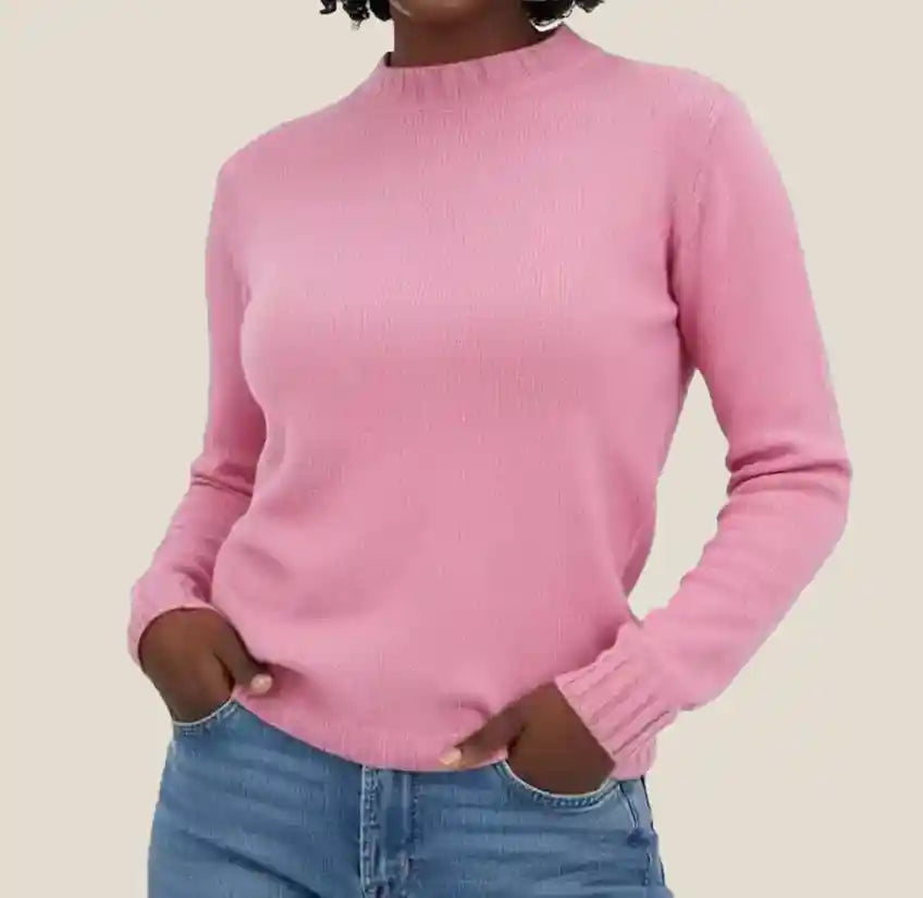 Maglione Girocollo - Rosa