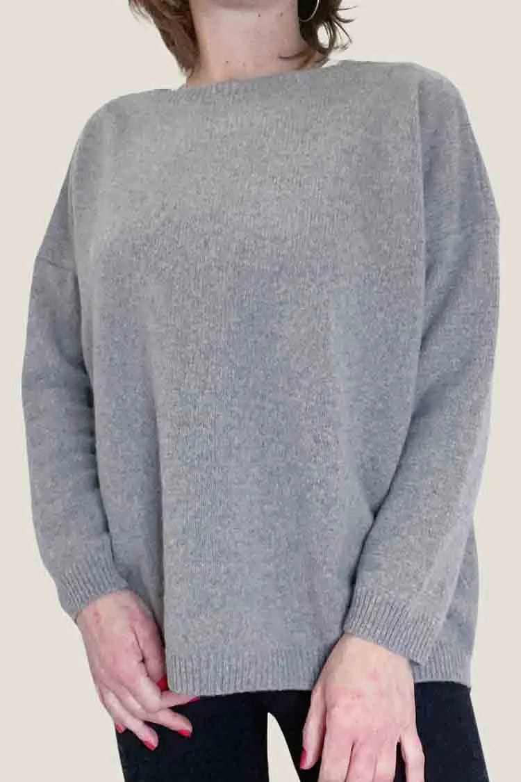 Maglia Donna in Cashmere Rigenerato | One size - grigio