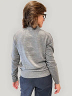 Polo Donna in Lana Merino con Bottoni – Grigio