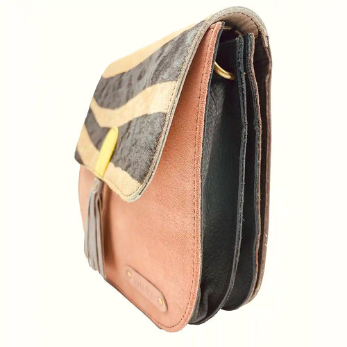 Borsa Scamosciata Animalier