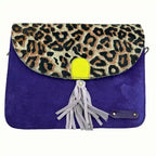 Borsa donna in pelle scamosciata con tracolla regolabile