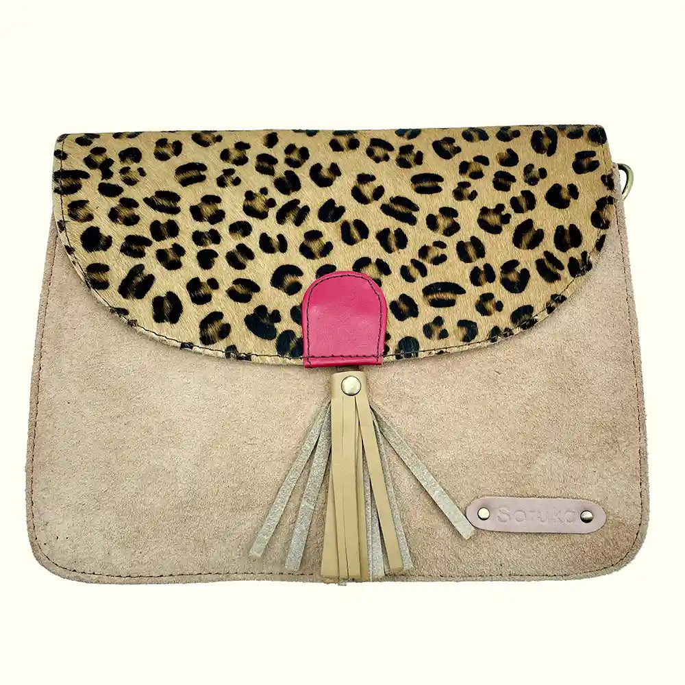 Borsa Scamosciata con Tracolla beige