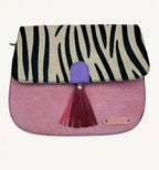 Borsa Rosa in pelle scamosciata riciclata