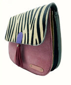 Borsa Rosa in pelle scamosciata riciclata