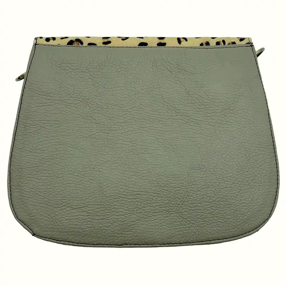 Borsa tabacco in pelle scamosciata riciclata