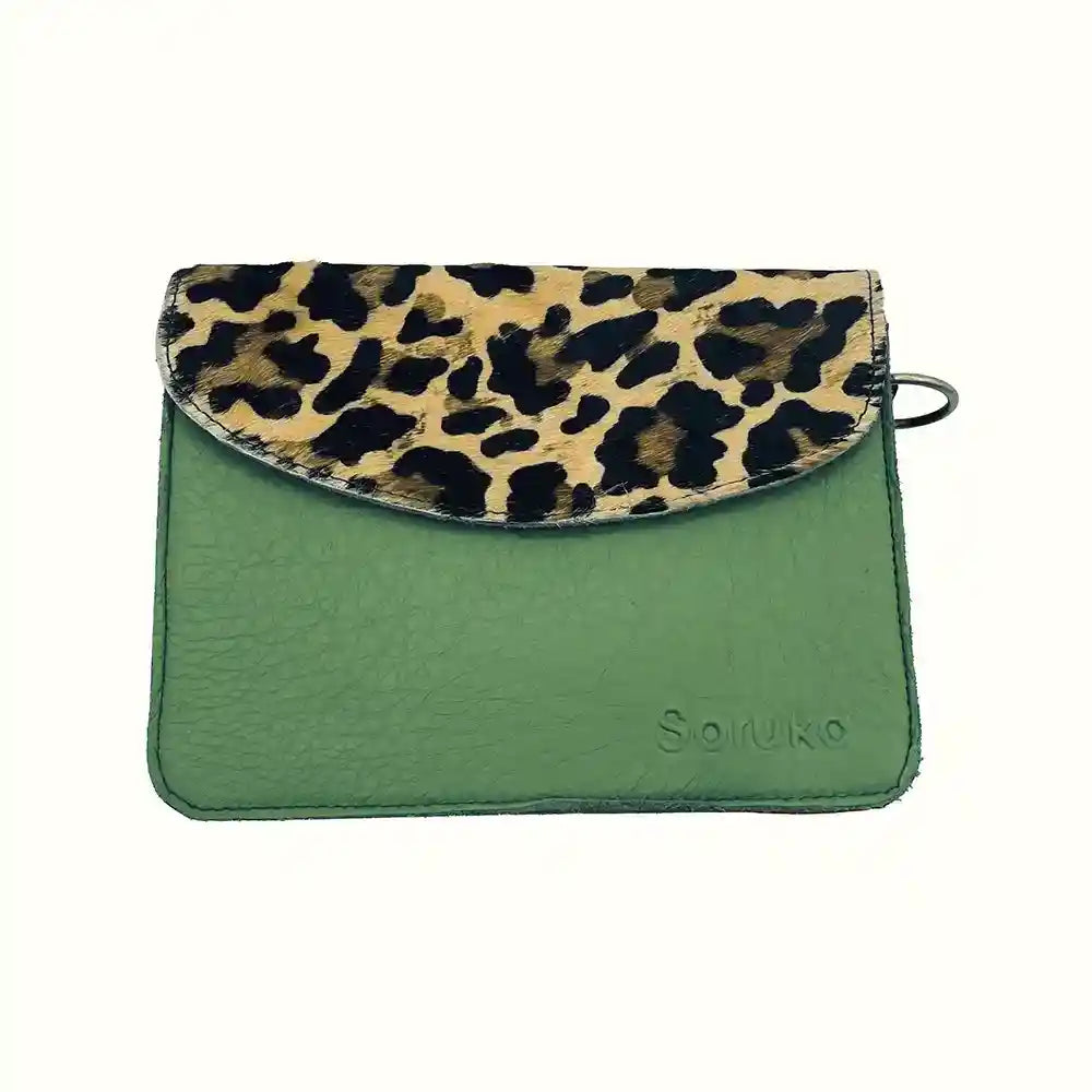 Borsa piccola in pelle liscia con tracolla