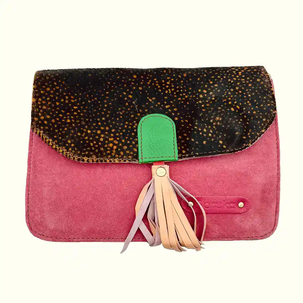 Borsetta scamosciata con tracolla