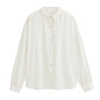 Fronte camicia bianca cotone biologico GOTS