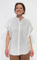 amicia donna cotone bianco jacquard tono su tono