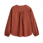 Camicia Donna Rosso Mattone