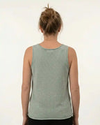 Canotta donna cotone biologico verde salvia 