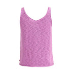Top canotta in maglia di cotone biologico Malva