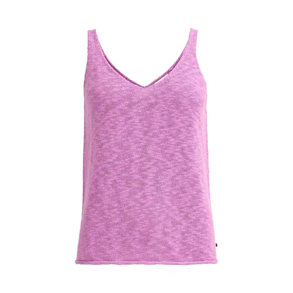 Top canotta in maglia di cotone biologico Malva