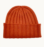 Cappello in cashmere arancione