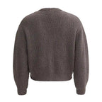 Cardigan cotone biologico maniche lunghe vista posteriore