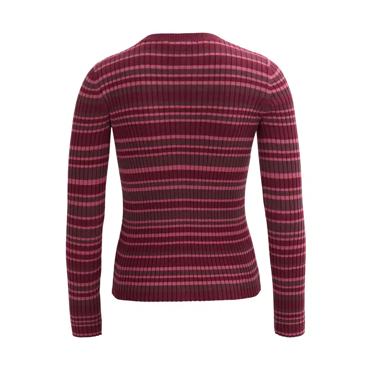 Cardigan a Righe in Cotone Biologico GOTS
