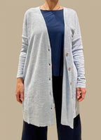 Cardigan Donna lungo Grigio