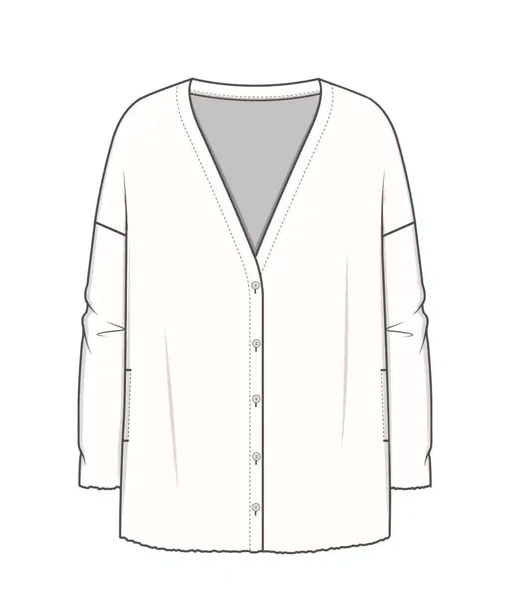 Cardigan Donna lungo Grigio
