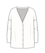 Cardigan Donna lungo Grigio