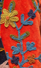 Giacca Suzani donna in velluto rosso