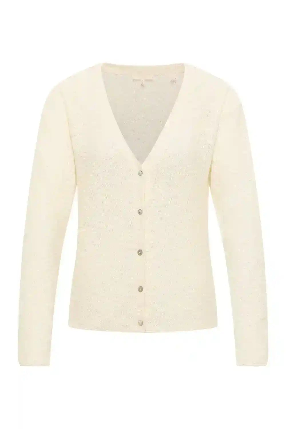 Cardigan in cotone bio GOTS scollo V frontale
