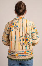 Giacca Phulkari 'Giardino Verde'