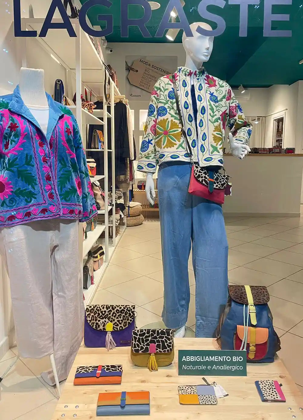 lagraste concept store negozio di abbigliamento naturale
