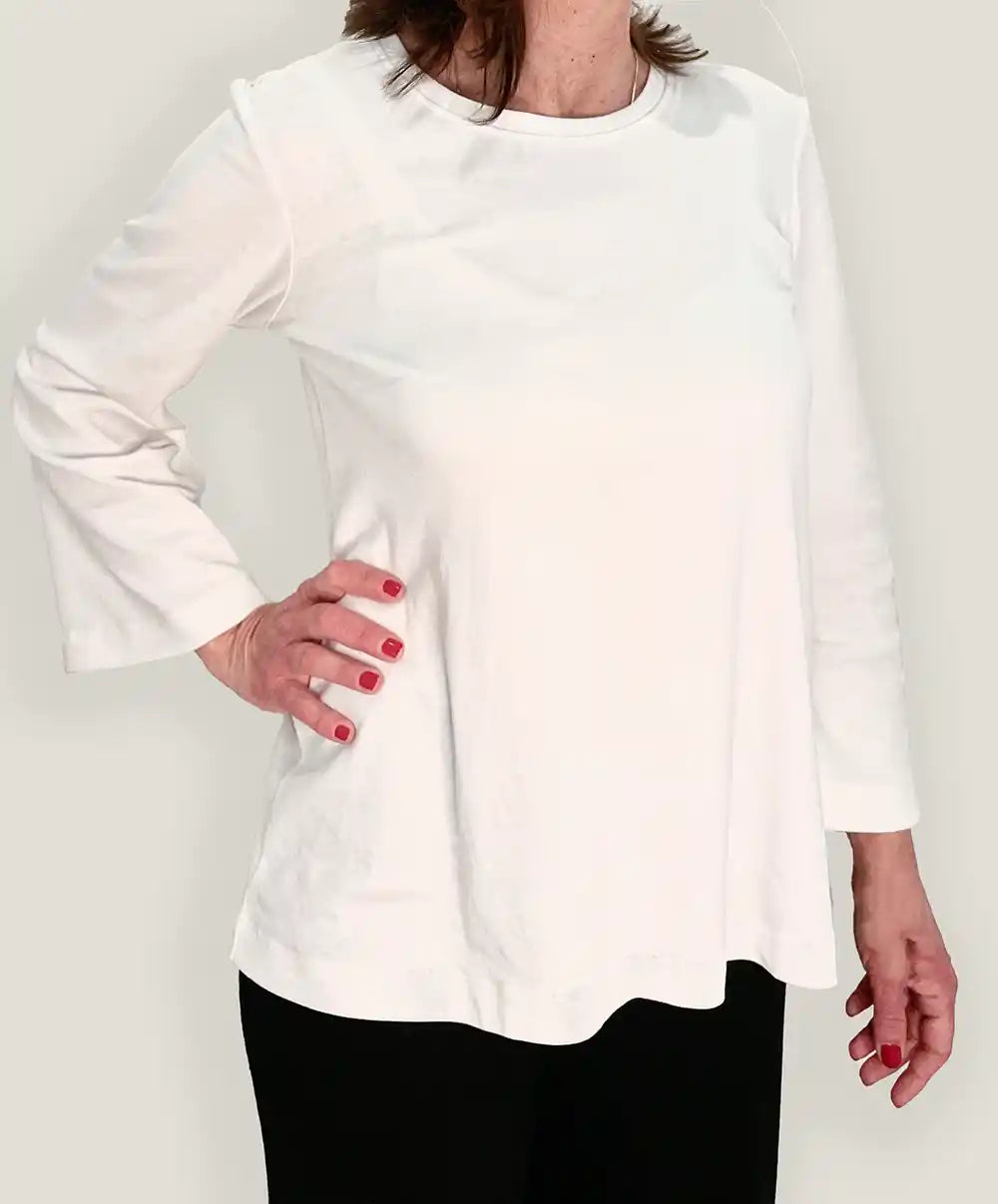 Blusa Donna in Cotone organico con maniche a campana | Abbigliamento bio