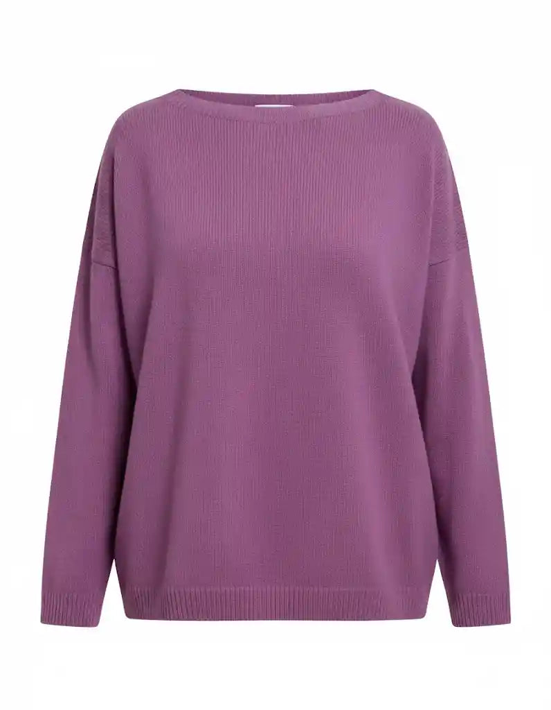 Maglione Donna in Cashmere Taglia unica Malva