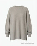 Maxipull cashmere rigenerato grigio perla