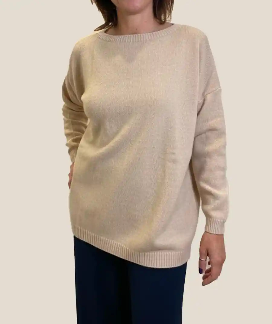 Maglione Donna One Size Beige