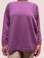 Maglione Donna in Cashmere Taglia unica Malva