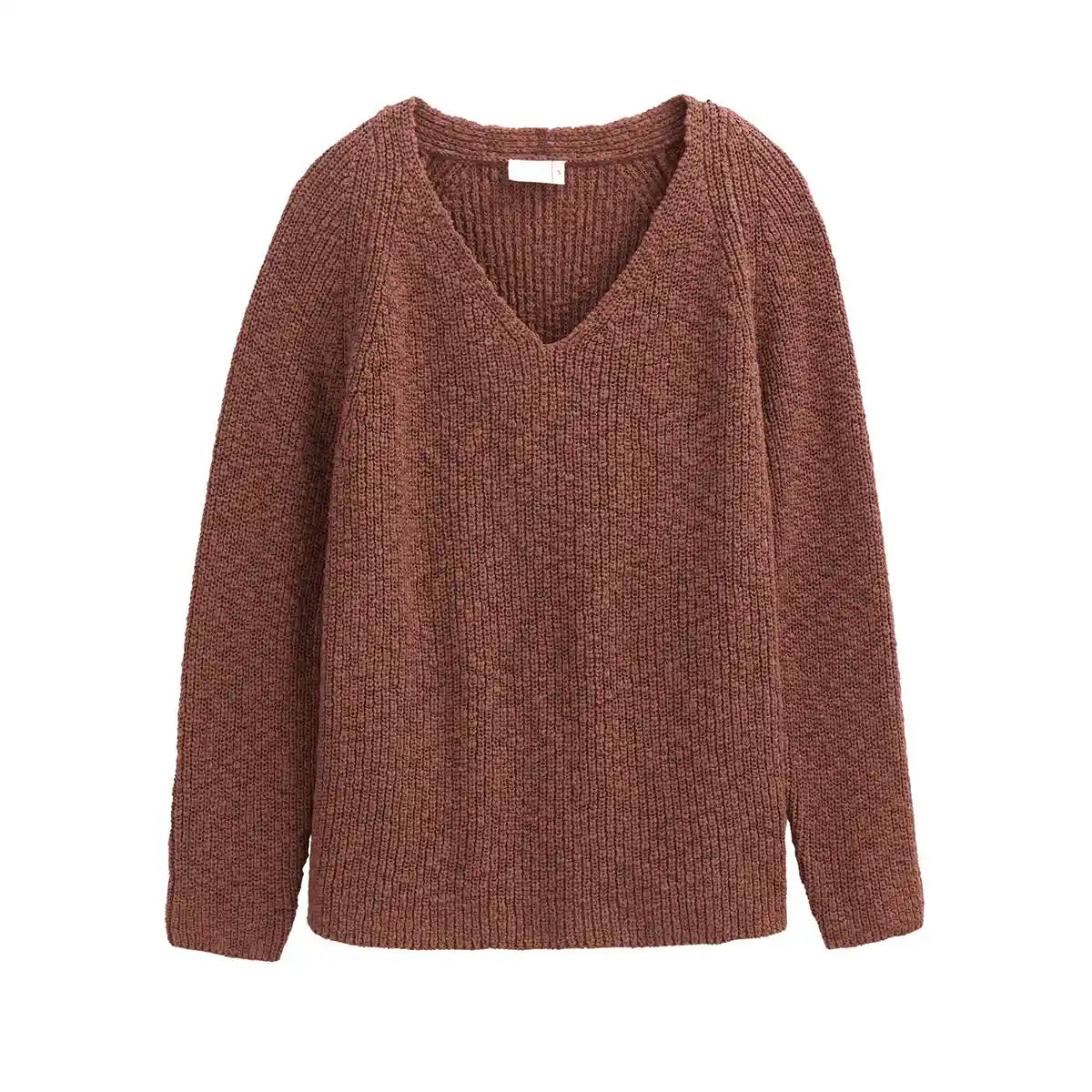 Maglione in Caldo Cotone Biologico GOTS – Terracotta